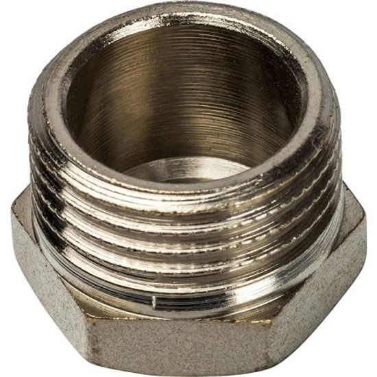 Заглушка Stout 3/4" НР с наружной резьбой никелированная латунная SFT-0025-000034