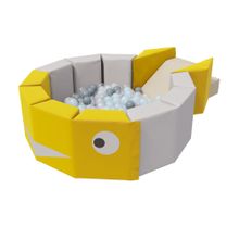 Сухой бассейн Romana «Кит» (pastel), 300 шариков (Grey mix)