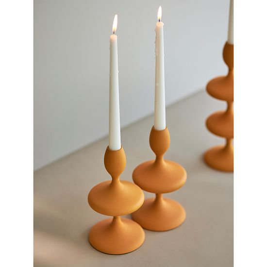 Подсвечник vivlend, 20 см, оранжевый