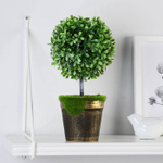 Искусственный цветок в горшке «Самшит», 10×23 см
