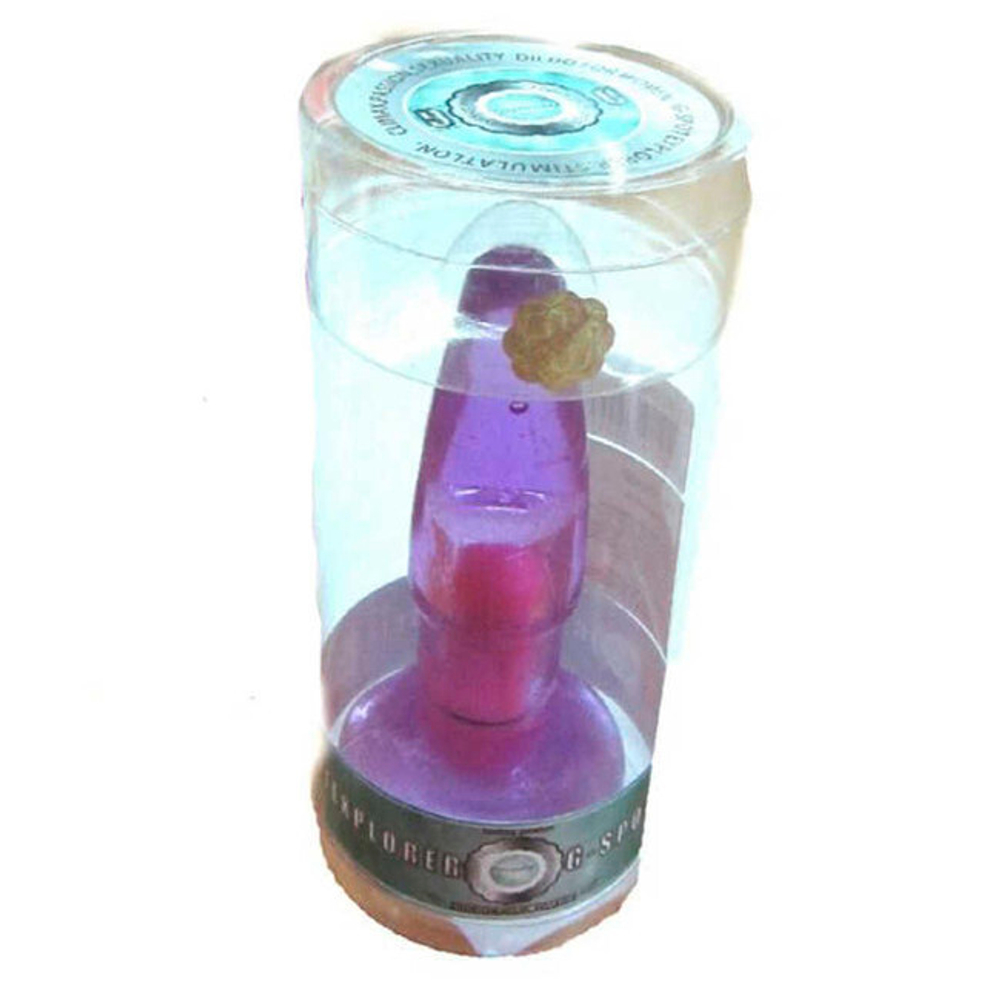 Анальная классическая пробка с вибропулей фиолетового цвета (Цвет: фиолетовый)