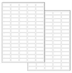 Белые виниловые наклейки для маркировки Policomprint М8, 25х10 мм. 160 шт. Глянец.