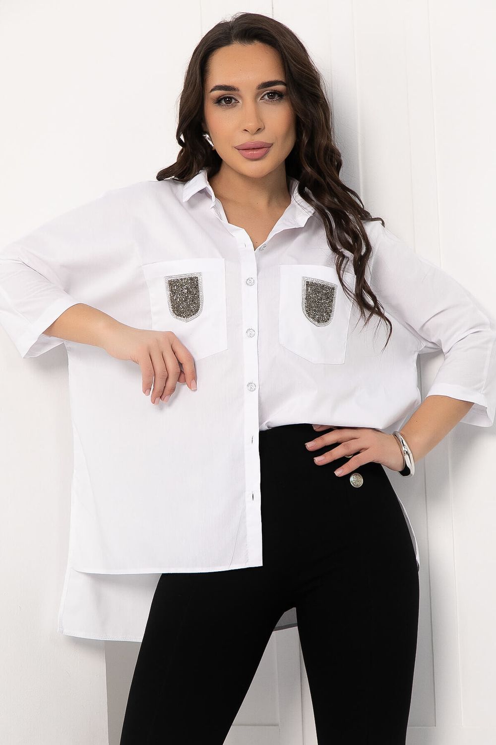 Рубашка Аристократка (белая) Б12826-10М LT Collection