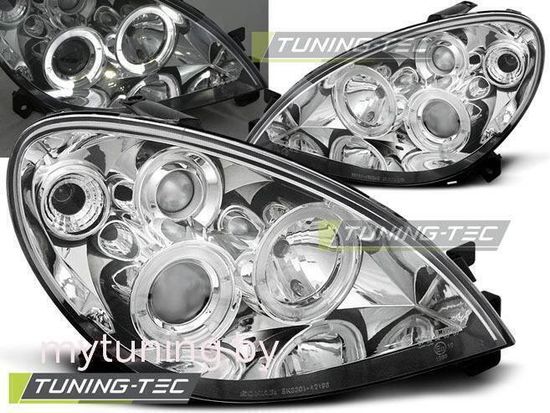 Передние фары ANGEL EYES CHROME для Citroen Xsara