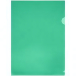 Папка-уголок А4 150мкм, пластик, прозрач. зеленая (Стамм)