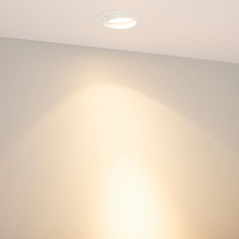 Светильник MS-VORTEX-BUILT-R90-12W Warm3000 (WH-WH, 20 deg, 230V) (Arlight, IP20 Металл, 5 лет) 056564