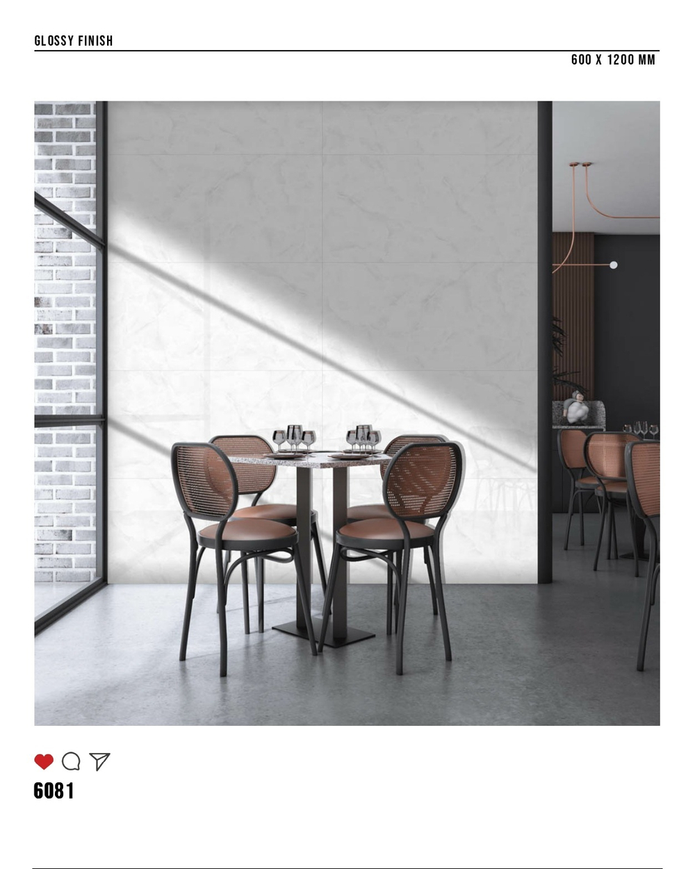 Керамогранит glossy №1 60х120, 6081