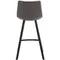 Полубарный стул Netro 66 см, серый на черных металлических ножках | Купить в Hallberg.ru