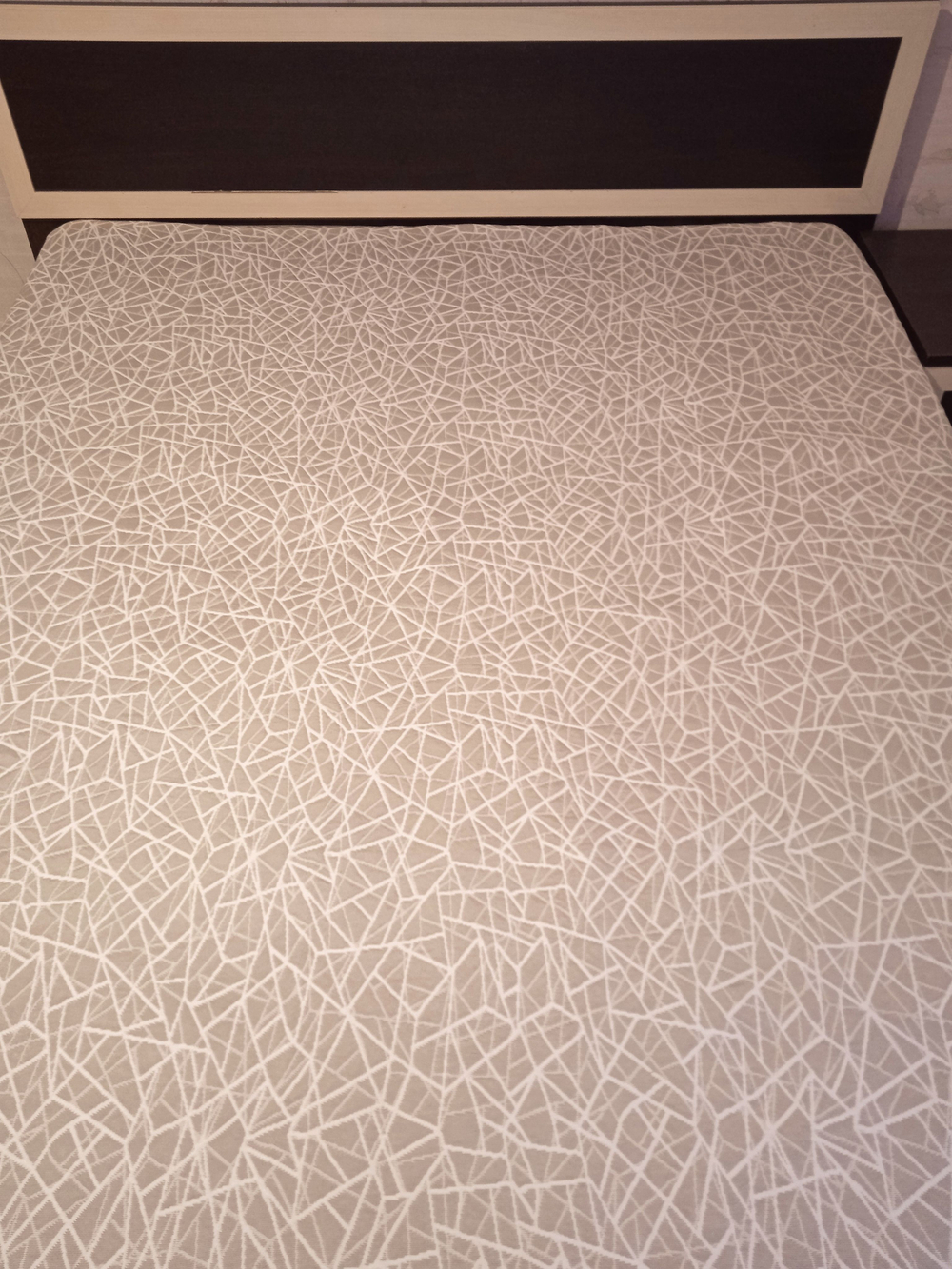 Покрывало жаккардовое двухстороннее Нежность 300-18 беж,серый евро (240х200)