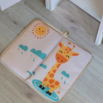 Набор для детского сада: кармашек, коврик, наклейки. Жираф