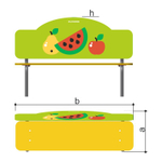 Скамья "Фрукты" Romana 302.09.00-08 (фанера)