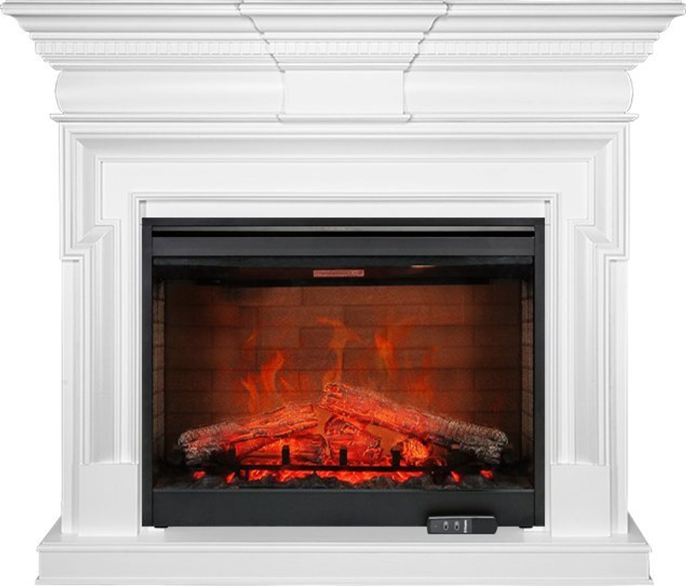 Каминокомплект Torino - Белый с очагом Symphony 30'' DF3020-EU