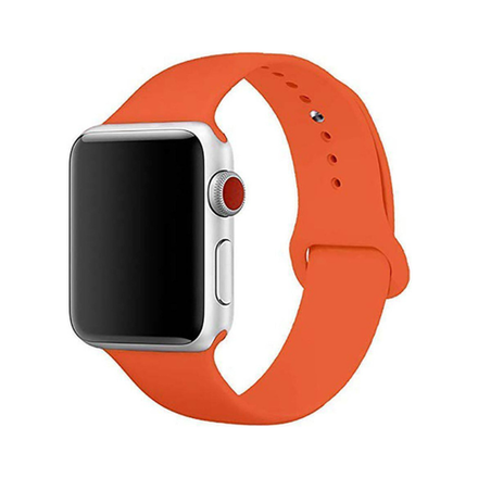 Силиконовый ремешок Apple Watch, 38/40/41, S/M, оранжевый