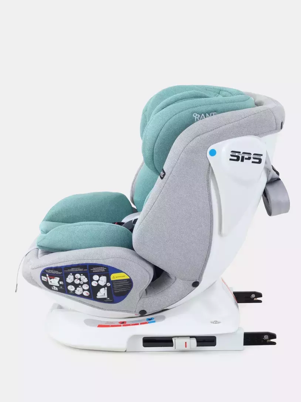 Автокресло RANT UB619 "NITRO" isofix Grey/Mint группа 0+-1-2-3  (0-36 кг)