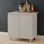 Кухня Севилья 260 см со столешницей (8 модулей), белый ЛДСП