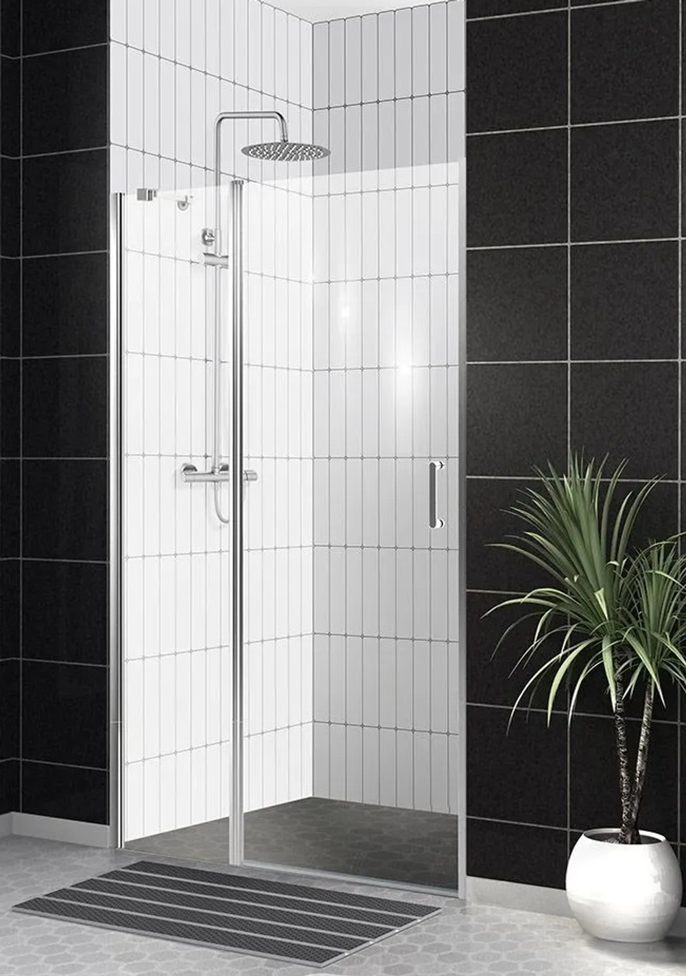 Дверь в проём BelBagno UNO-B-12-40+70-C-Cr