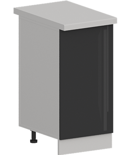 Кухня Модуль ШН 400 Ликата / Графит Глянец