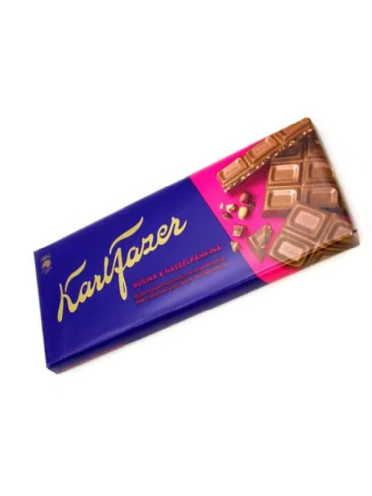 Шоколад молочный Fazer с лесными орехами и изюмом 200 г x 2 шт