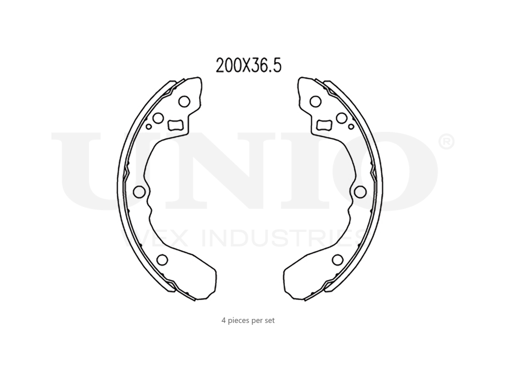 Колодки тормозные бараб. задние UNIO BRP-10059