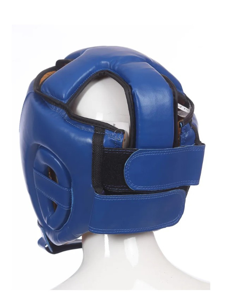 Шлем открытий c крестом на голове синий top ten