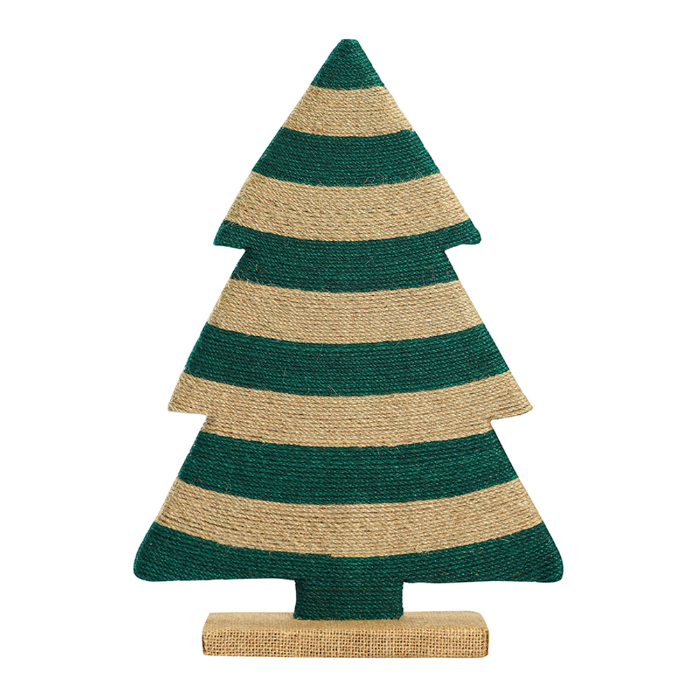 Декор новогодний trendy stripes из джута и гофрированного картона из коллекции new year essential, 39 см