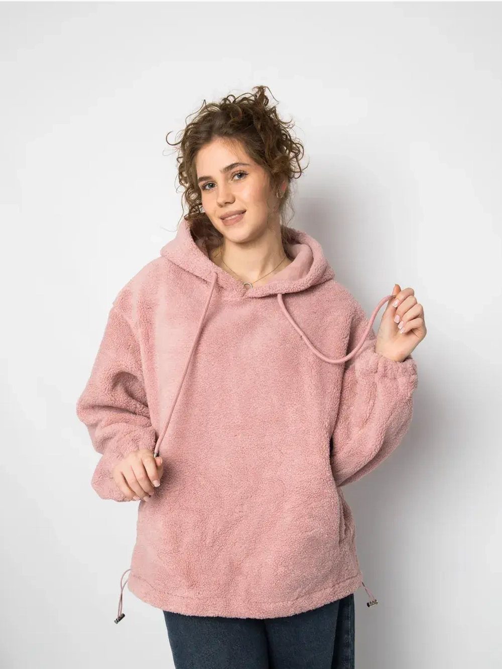 Толстовка плюшевая с капюшоном