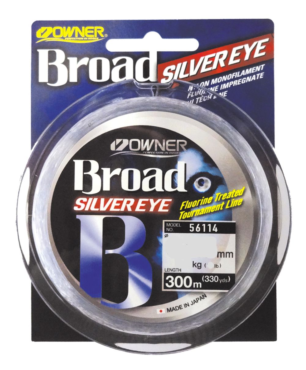 OWNER Леска Broad Silver Eye 300м 0,37мм 11,8кг