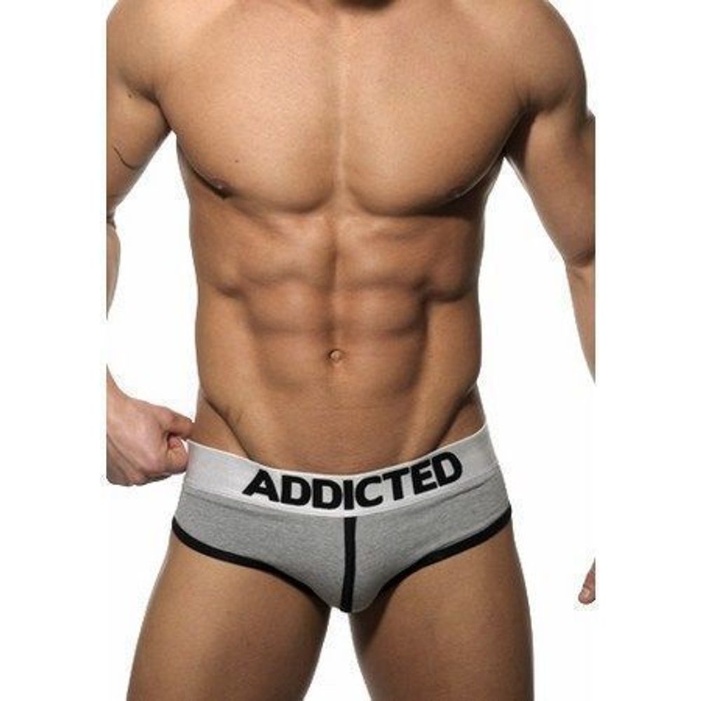 Мужские трусы брифы Addicted Brief Grey 73