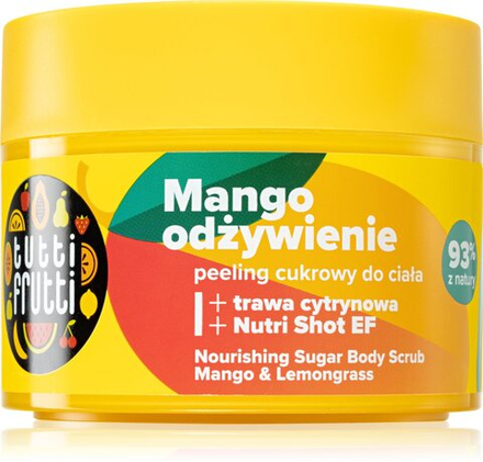 Farmona Tutti Frutti Tango Mango - Сахарный пилинг бережно очищает и питает кожу /  Mango & Lemongrass 300  g  / GTIN 5900117976265