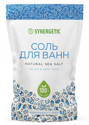 Соль для ванн Synergetic, 1 кг