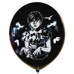 Шар 12" Ассорти Будь собой "Wednesday Уэнздей" Забава 10 шт