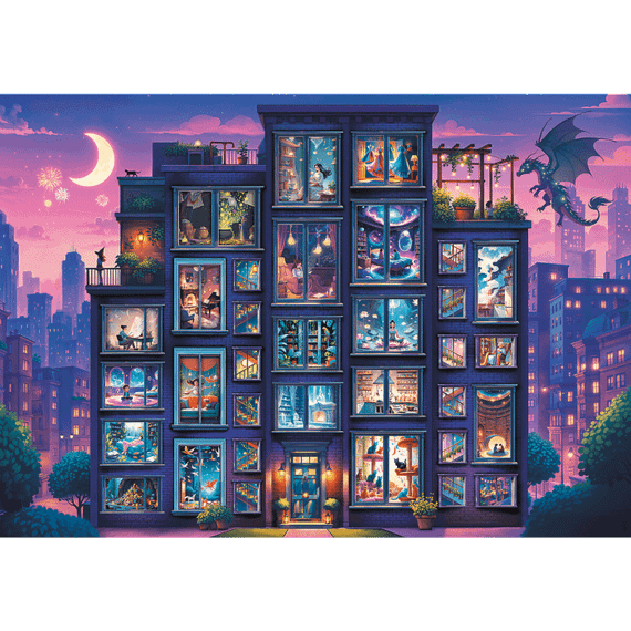 Pazl \ Puzzle \ Пазлы Puzzles - "1000 Premium Plus" - At-Home Fantasy: A Night Full of Stories