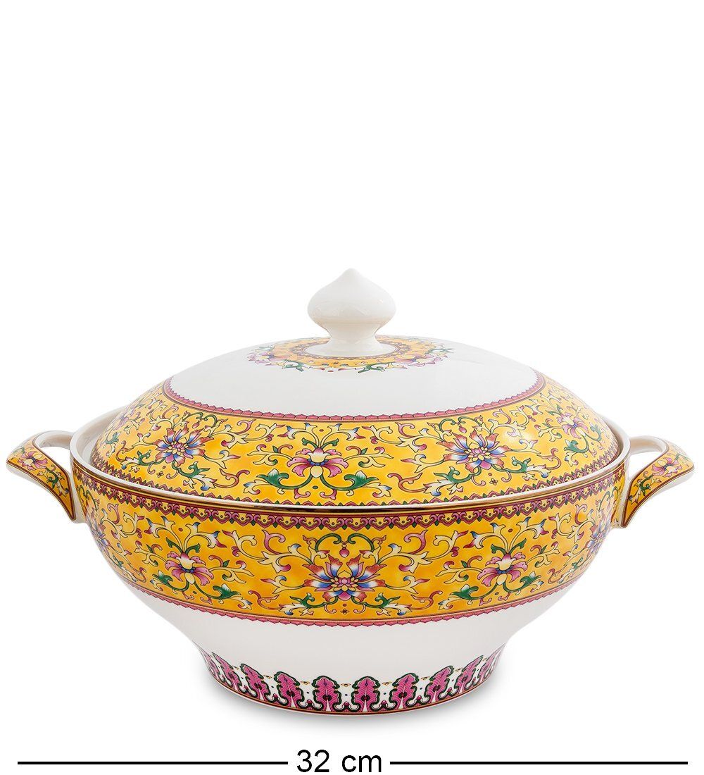 Pavone JK-180 Столовый сервиз 27 пр. на 6 перс. «Арабески» (Arabesca Yellow  )