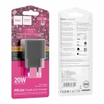 Сетевая зарядка с поддержкой быстрой зарядки PD 3А 20Вт USB-C HOCO CS13A черный
