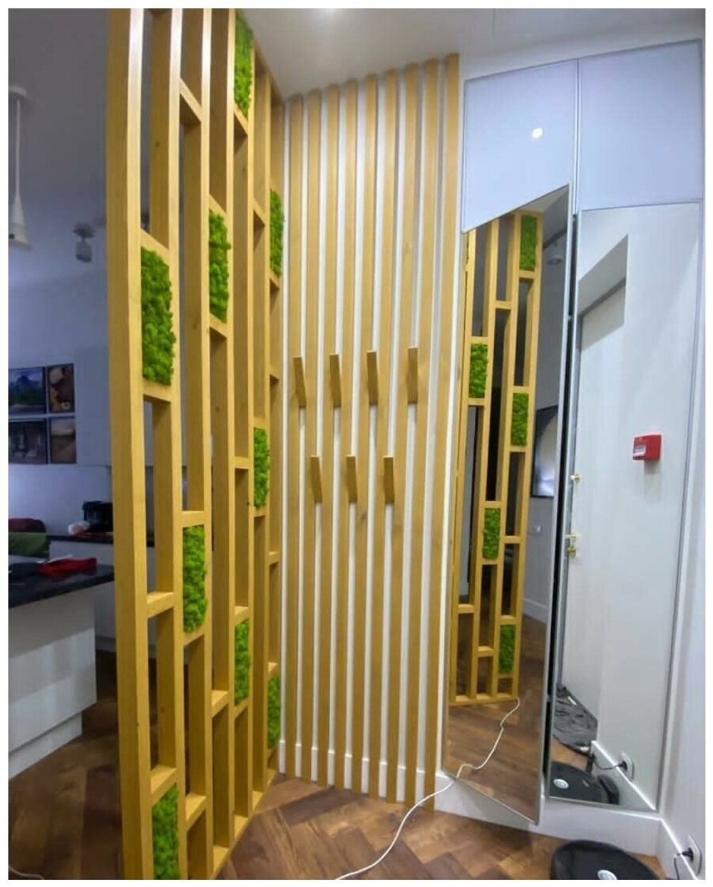 Дизайнерская перегородка из Сосны 40х60мм