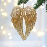 Подвеска «Взмах крыльев» 14,5*11,5 см, Золото