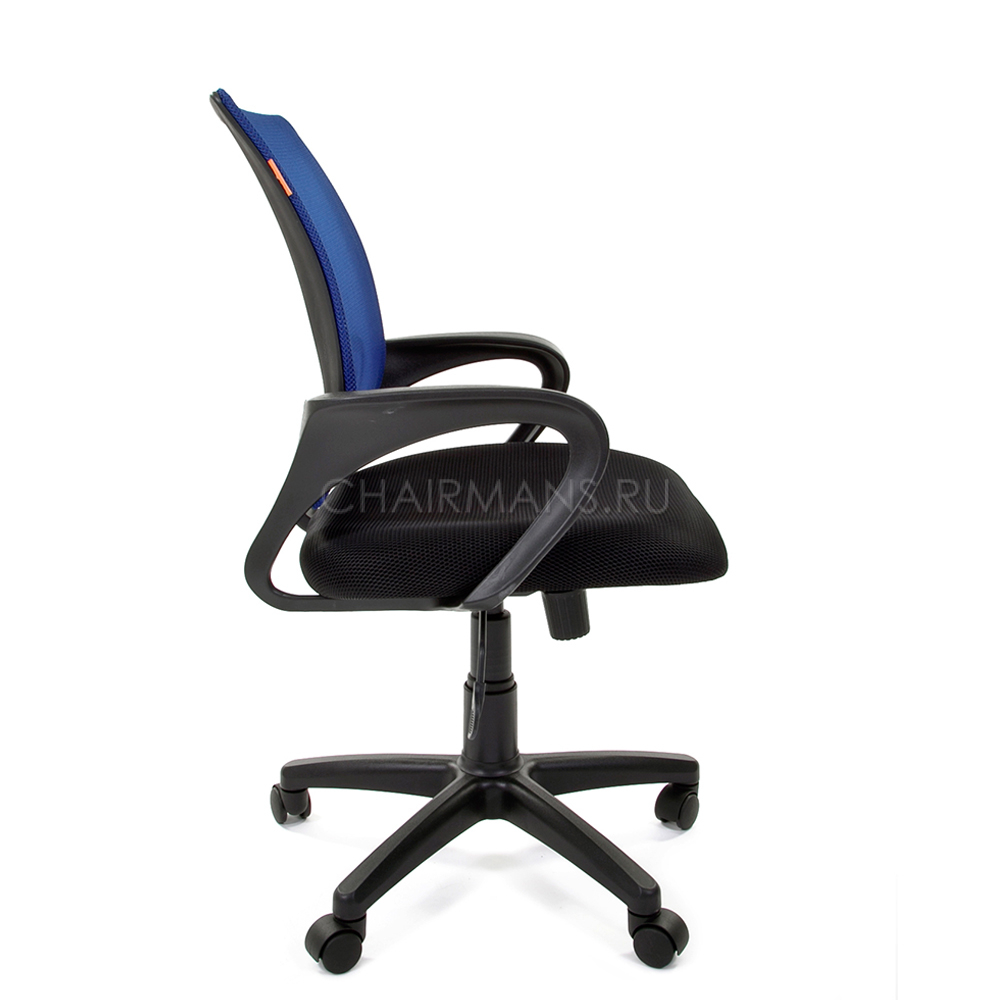Кресло оператора Chairman 696 black сетка/ткань синий/черный