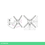 Кронштейн Kromax Atlantis-15 Grey Titan (20221)