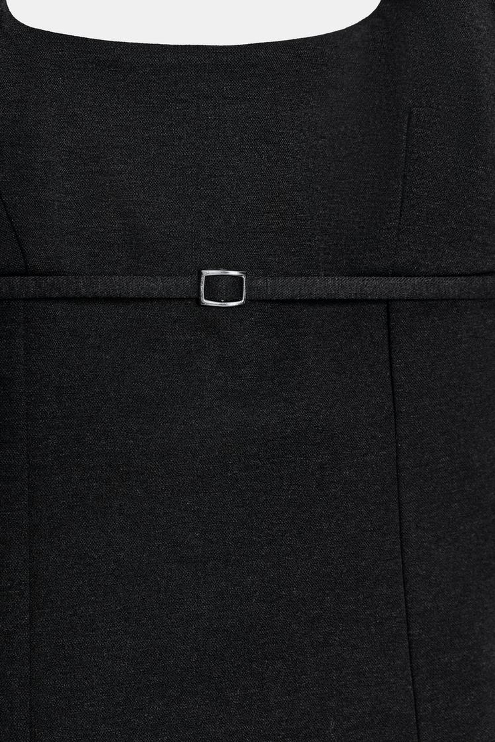 ZARA ТОП ХАЛТЕР ИЗ ТРИКОТАЖА, ЧЕРНЫЙ