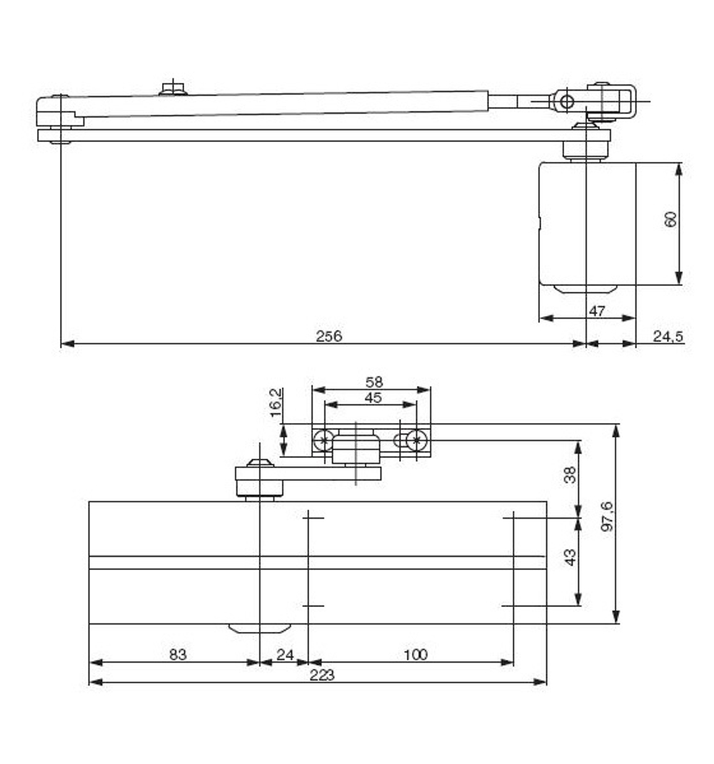 Дверной доводчик ASSA ABLOY DC200