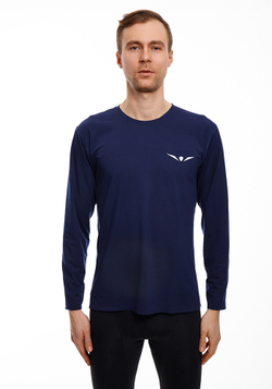 ЛОНГСЛИВ УТЕПЛЕННЫЙ МУЖСКОЙ WARM LONG SLEEVES TEE | DEEP BLUE