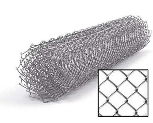 Сетка Рабица ПВХ 50*50 d-2,5мм 1,5*10м. Зеленая