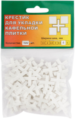 Крестики для кафеля 4 мм, 100 шт. 16740
