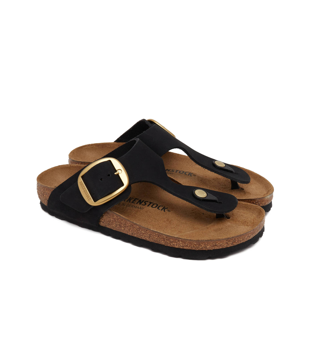 Кожаное вьетнамки Gizeh Big Buckle LENB Birkenstock - черный(1024107)