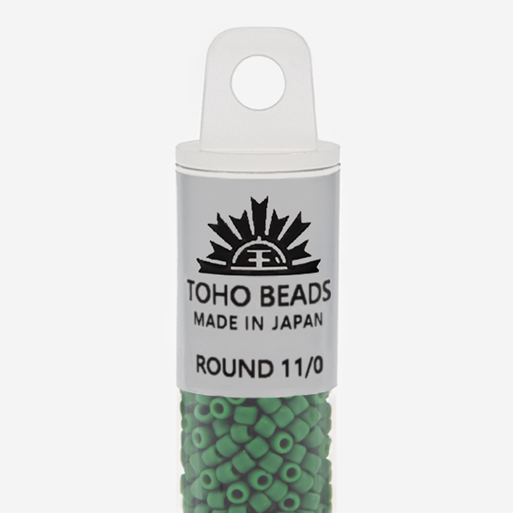Японский бисер TOHO Round 11/0 (№47HF), непрозрачный матовый