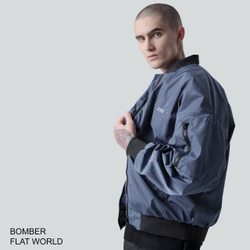 Бомбер ZRD Flat World Темно-синий