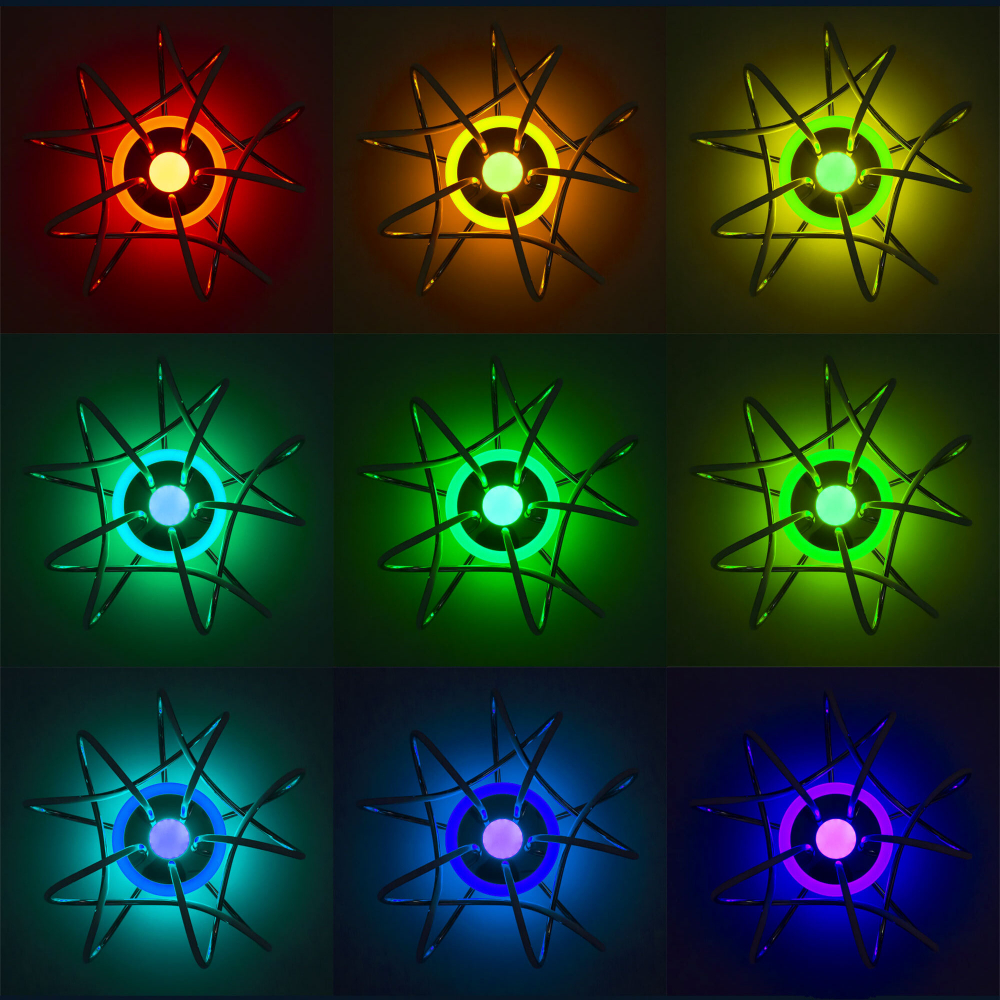 Citilux Джемини Смарт CL229A151E RGB Умная люстра Хром