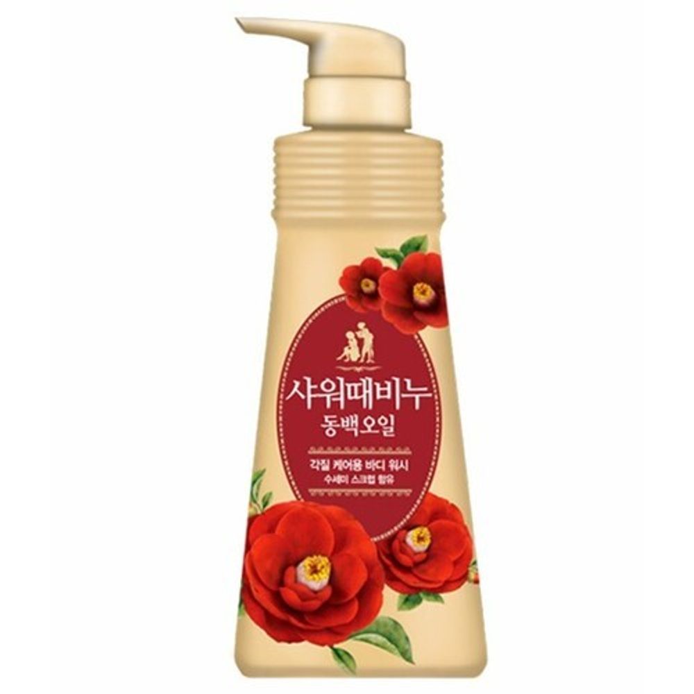 Mukunghwa Мыло для тела жидкое камелия - Shower body soap camellia seed oil perfume, 500мл