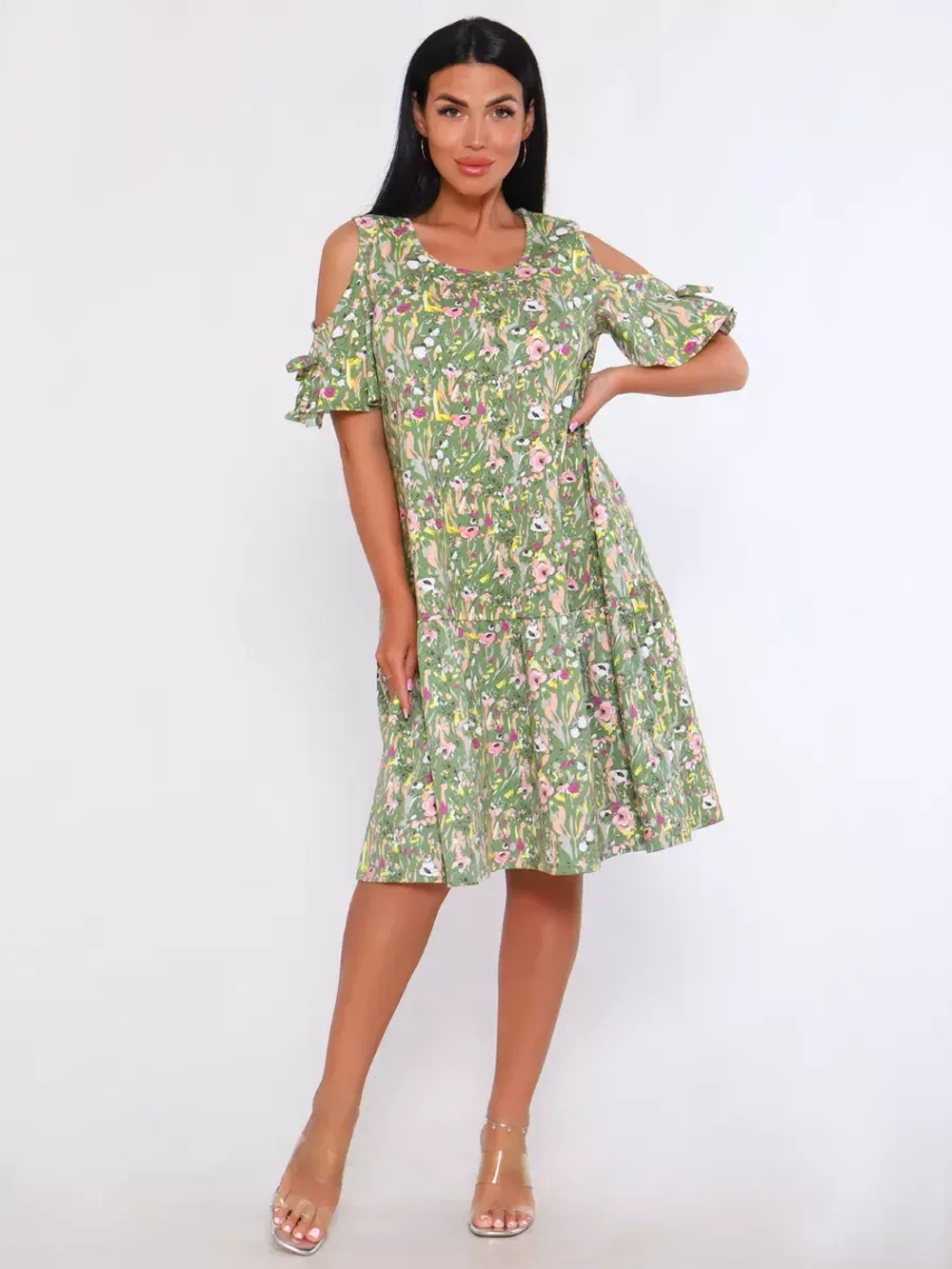 Платье свободное большие размеры