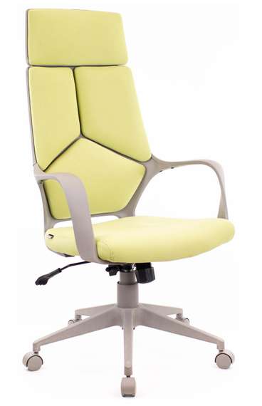 Кресло руководителя Everprof Trio Grey TM Ткань Зеленый
